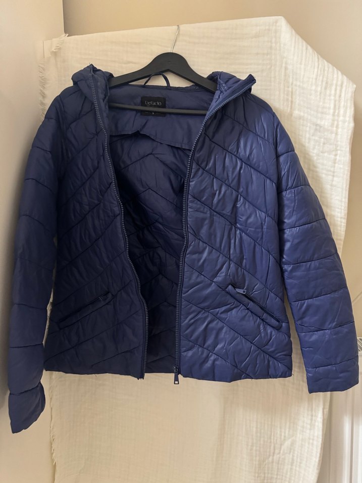 Kadın/Çocuk Lacivert Fermuarlı Mont - Görsel 2