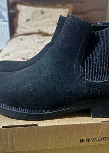 Siyah Süet Kadın Topuklu Bot - Görsel 4