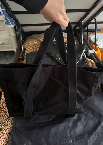 Siyah Süet çıt çıtlı Kadın Çanta - Görsel 3