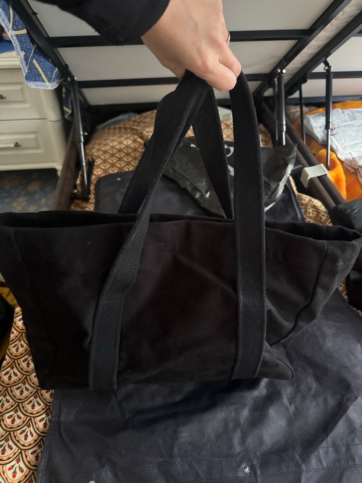 Siyah Süet çıt çıtlı Kadın Çanta - Görsel 3