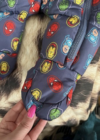 Marvel Desenli Renkli Bebek Tulumu 3/6 Aylik - Görsel 9