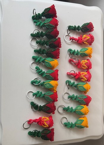 Renkli Boncuklu Bohem Anahtarlıklar - Görsel 5