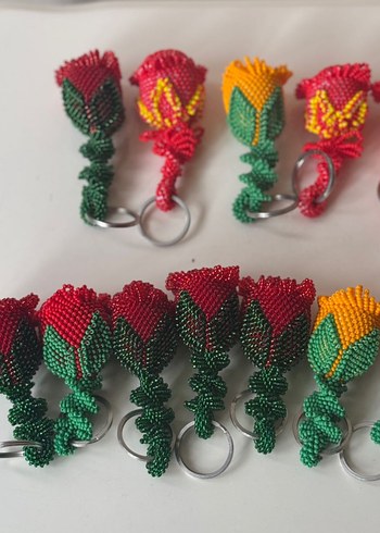 Renkli Boncuklu Bohem Anahtarlıklar - Görsel 2