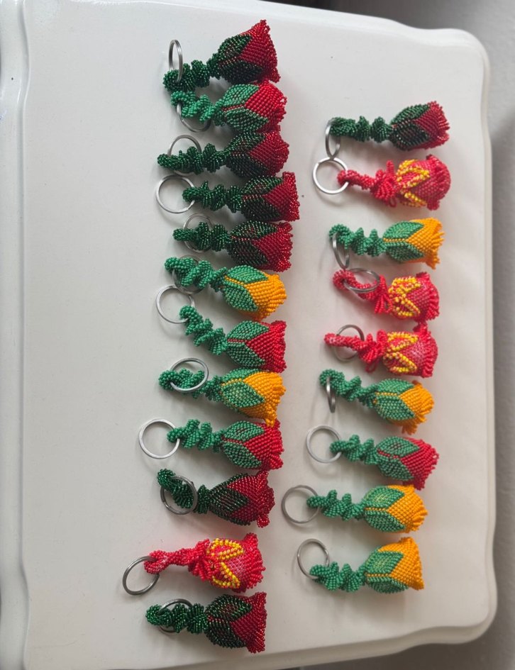 Renkli Boncuklu Bohem Anahtarlıklar - Görsel 5