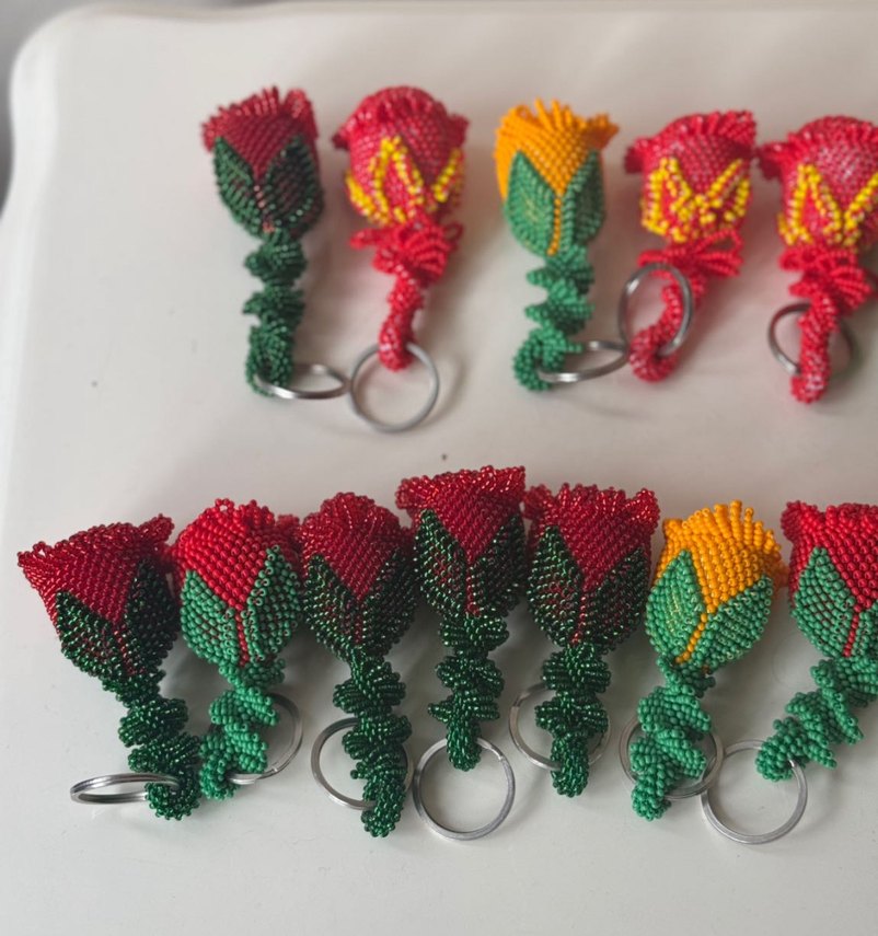 Renkli Boncuklu Bohem Anahtarlıklar - Görsel 2