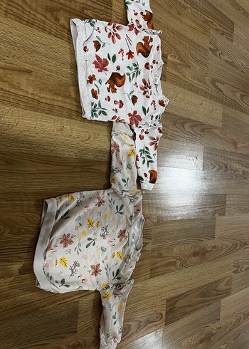 1,5 Yaş Beden Bebek Kız Uzun Kollu Baskılı 2'li Takım