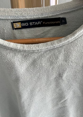 Big Star buz mavisi Erkek Uzun Kollu Yuvarlak Yaka Sweatshirt - Görsel 5