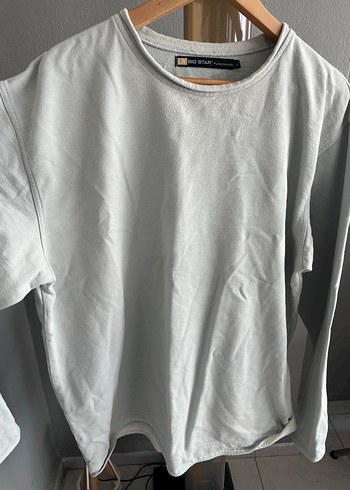 Big Star buz mavisi Erkek Uzun Kollu Yuvarlak Yaka Sweatshirt - Görsel 2