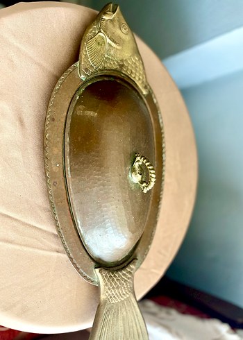 Antika Parlak Bakır dökme saklama kabı - Görsel 4