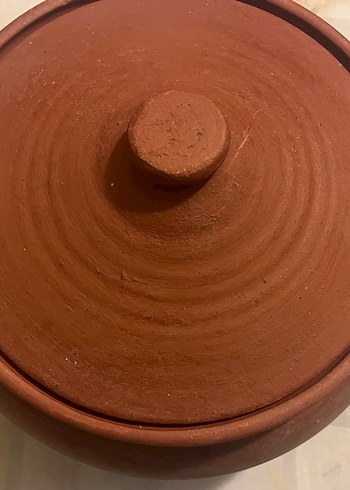 Seramik Koyu Kahverengi Toprak Tencere - Görsel 3