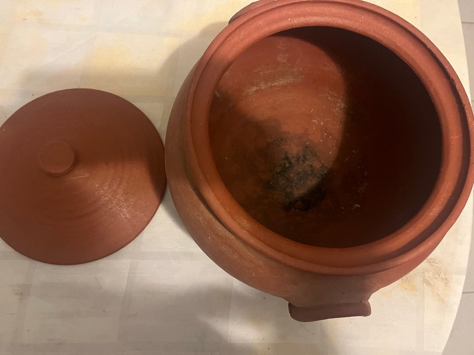 Seramik Koyu Kahverengi Toprak Tencere - Görsel 4