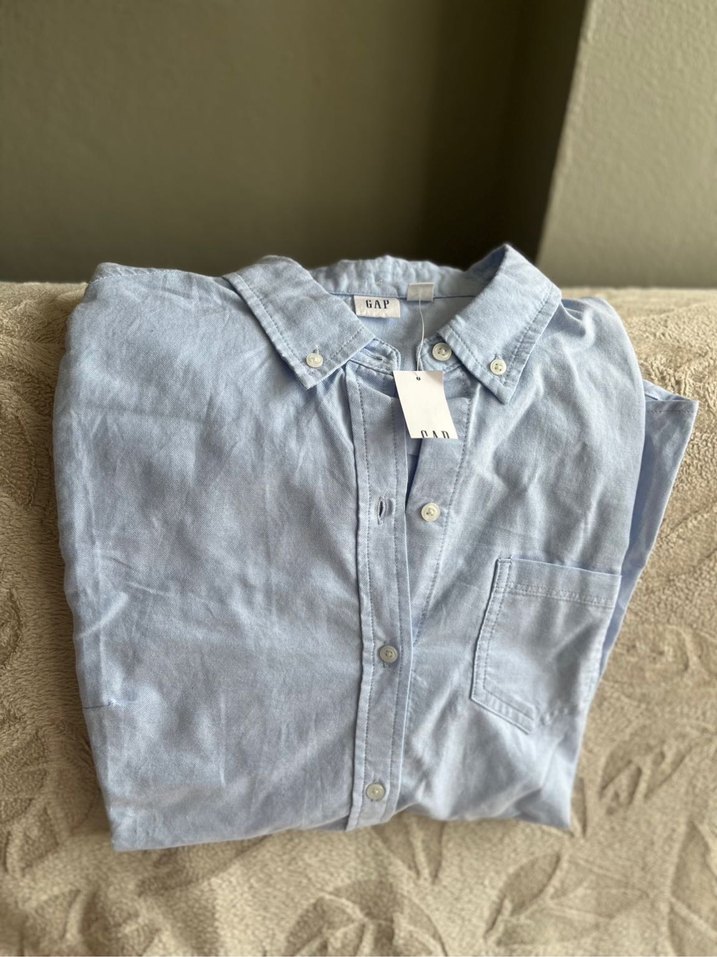 Mavi Denim Uzun Kollu Kadın Gömlek - Görsel 4