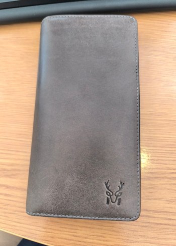 Gri Deri Fermuarlı erkek kılıf Cüzdan - Görsel 2