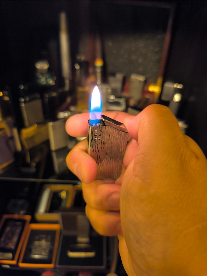 1960s Vintage gümüş kaplama çakmak. - Görsel 4