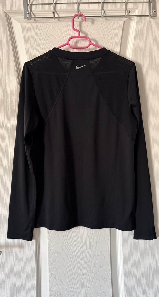 Nike Siyah Uzun Kollu Dri-FIT Kadın Tişört - Görsel 2