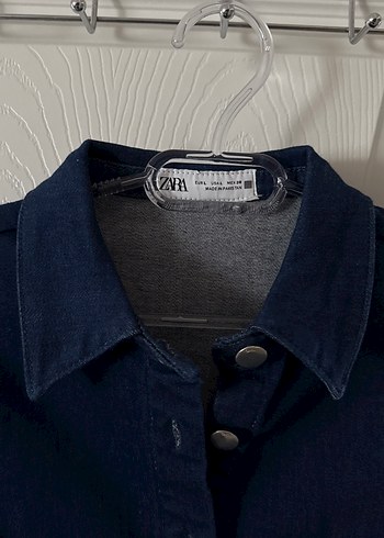 Düğmeli Lacivert Denim Midi Elbise - Görsel 4