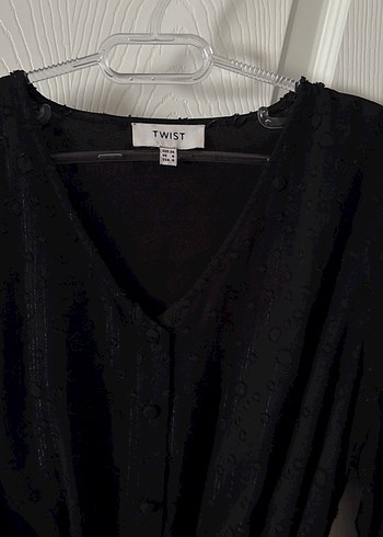 Kemerli Siyah Uzun Kadın Elbisesi - Görsel 2