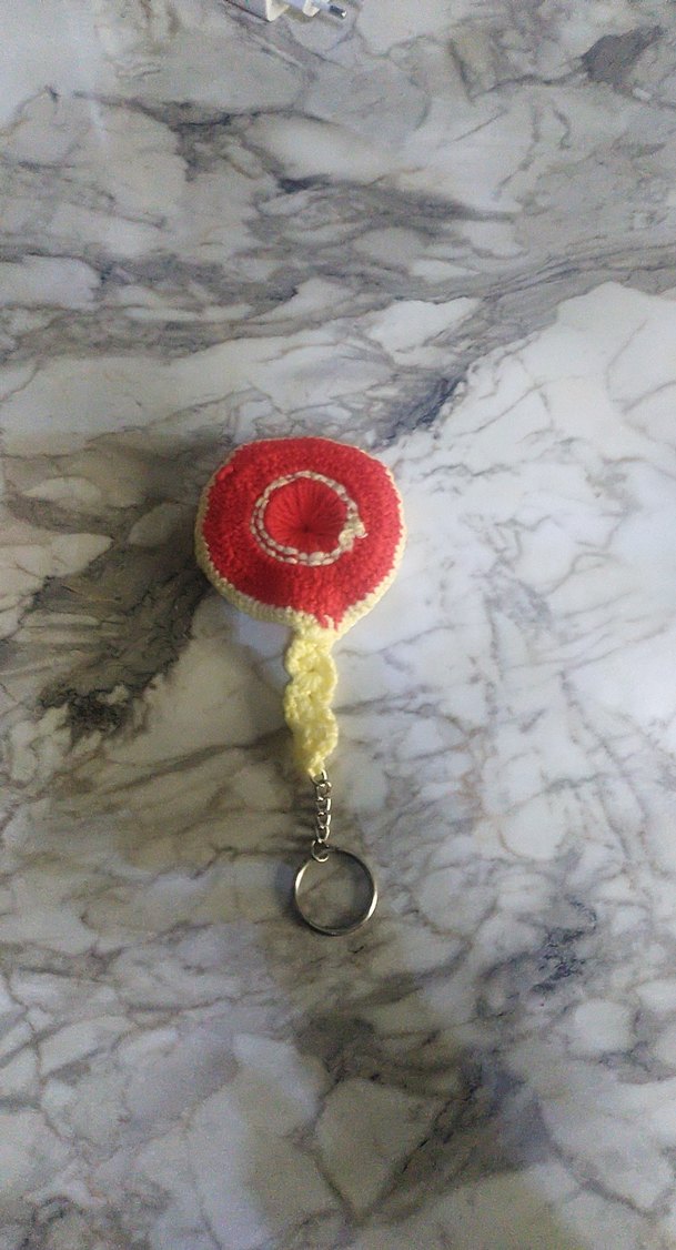 Renkli Püsküllü Bohem Kadın Anahtarlık - Görsel 2