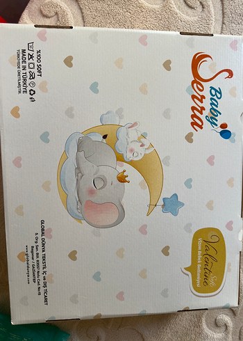 Beden gri Renk Gri Bebek Baskılı Polar Battaniye 100x120 cm