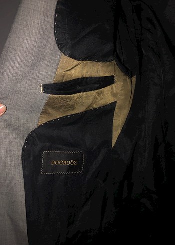 Gri Düğmeli Erkek Takım Ceketi - Görsel 3