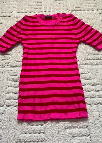Pembe Çizgili Triko