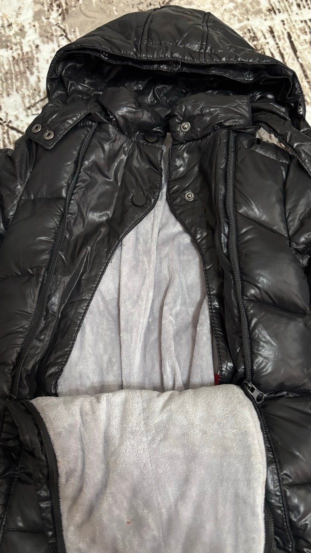 Kürklü Siyah Bebek Tulumu - Görsel 4