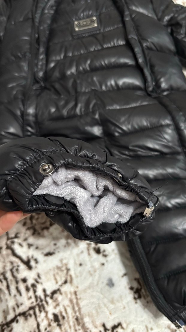 Kürklü Siyah Bebek Tulumu - Görsel 2