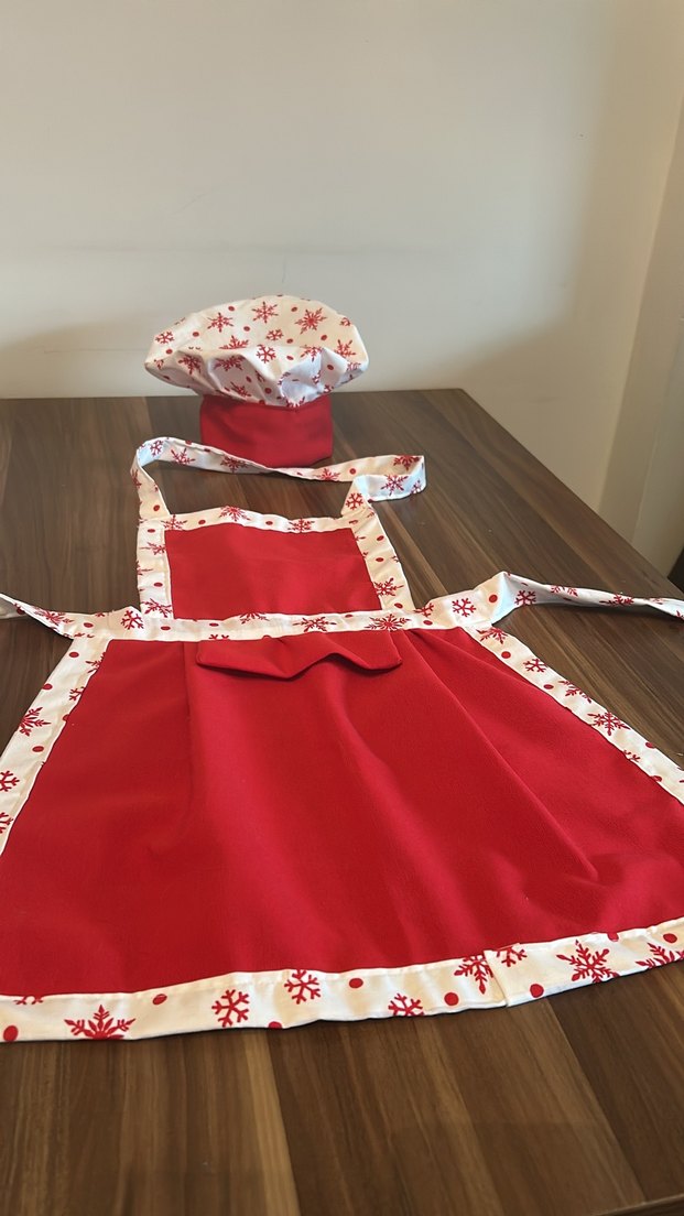 Renkli Baskılı Çocuk  Mutfak Önlüğü - Görsel 2