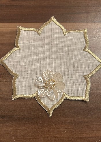 İnci Detaylı Keten Peçete Takımı - Görsel 10