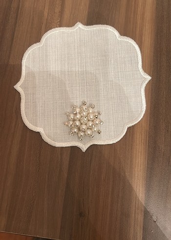 İnci Detaylı Keten Peçete Takımı - Görsel 9