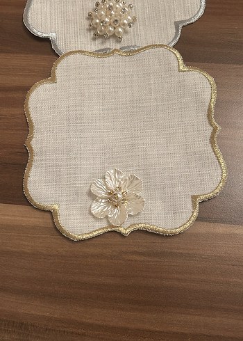 İnci Detaylı Keten Peçete Takımı - Görsel 13