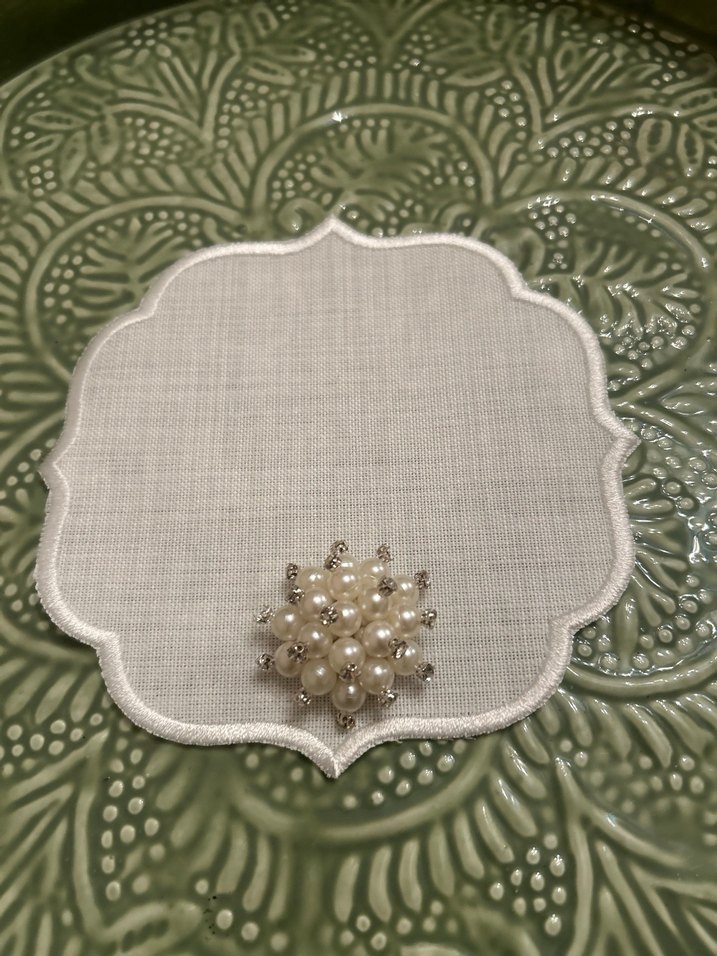 İnci Detaylı Keten Peçete Takımı - Görsel 2