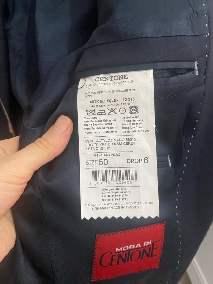 Altın Renkli Erkek Klasik Kesim Ceket Altınyıldız marka - Görsel 4