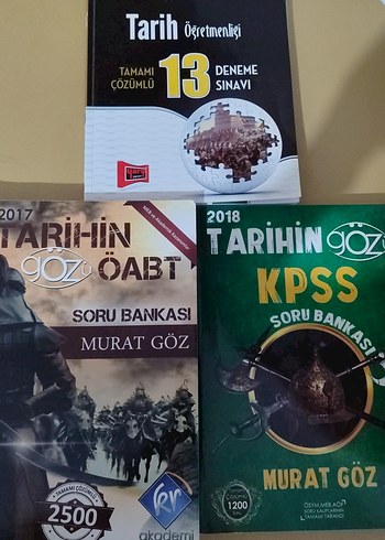 Murat Göz KPSS Tarih Soru Bankası ve Deneme Sınavları