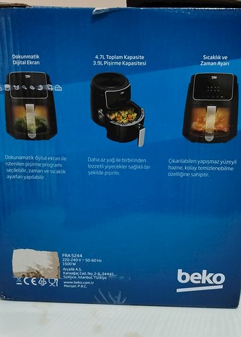  Beden Beko Az Yağlı Dijital Fritöz