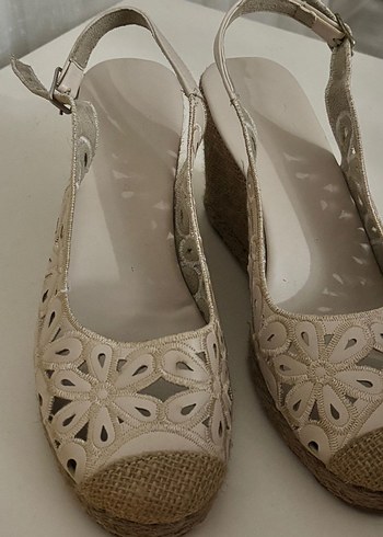 Hasir vintage topuklu terlik - Görsel 5