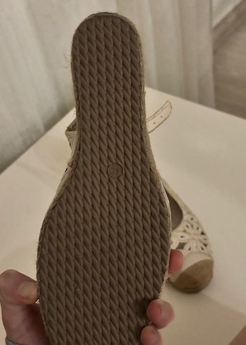 Hasir vintage topuklu terlik - Görsel 3