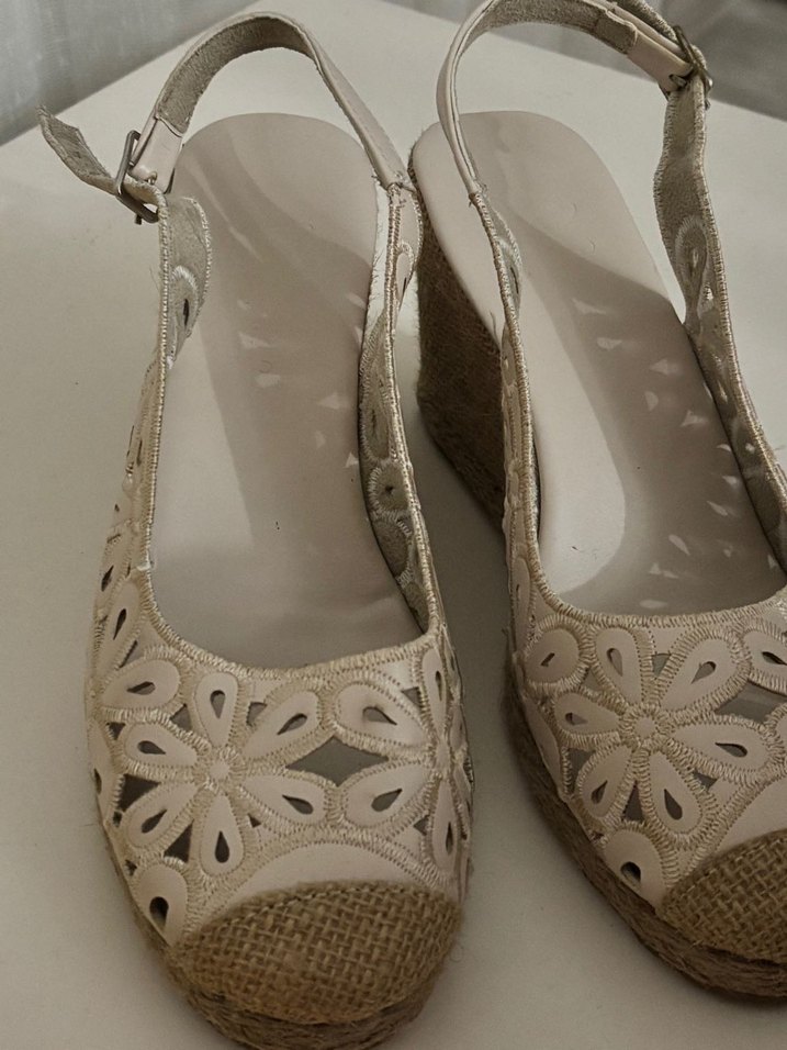 Hasir vintage topuklu terlik - Görsel 5
