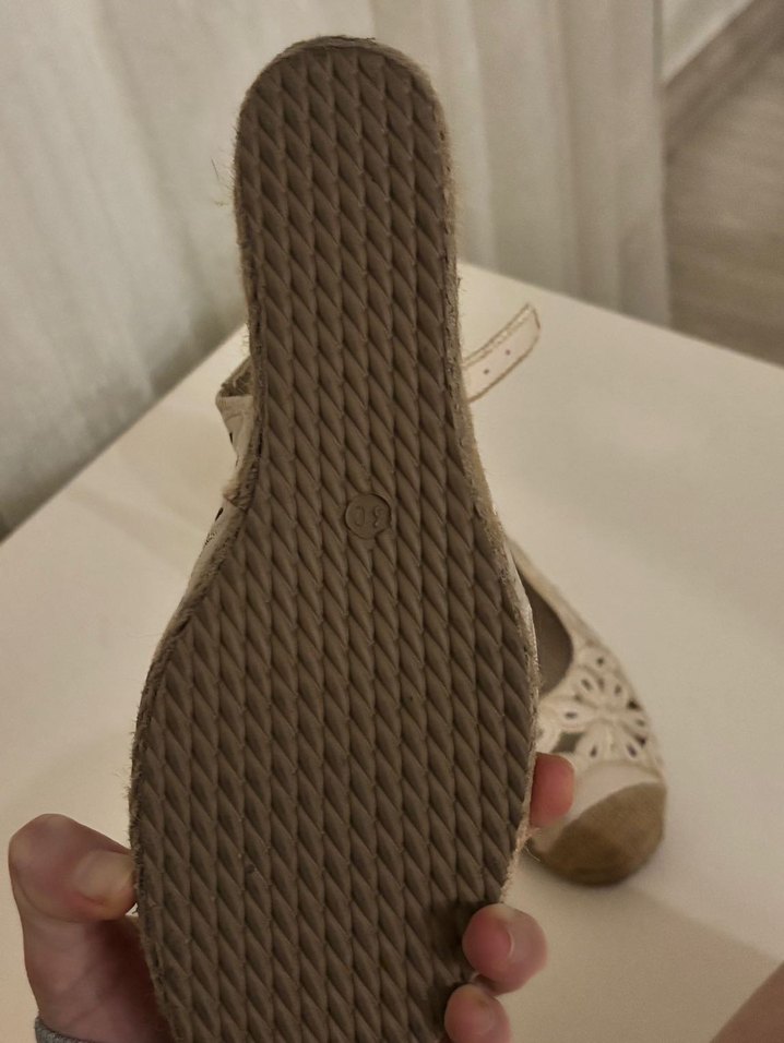 Hasir vintage topuklu terlik - Görsel 3