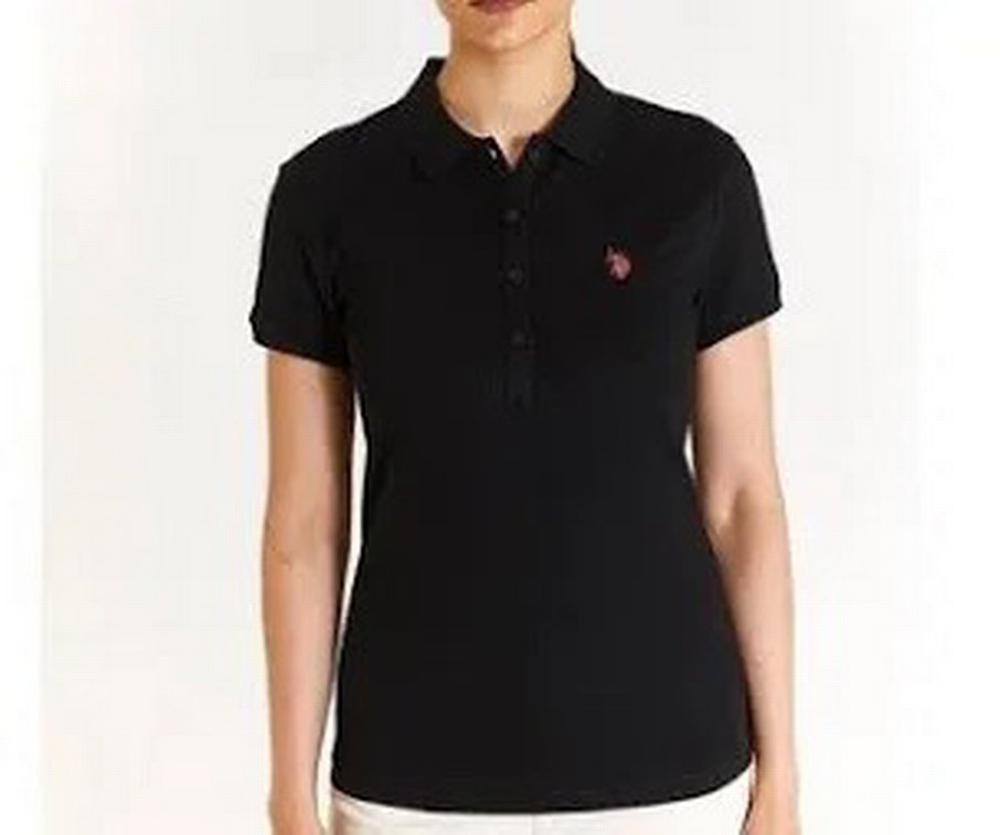 Siyah Kısa Kollu Polo Tişört — görsel 2/4