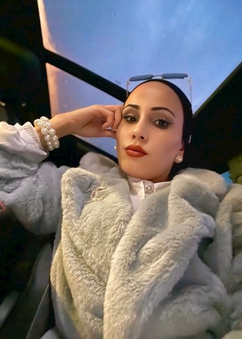 Gri Uzun Kadın Suni Kürk Ceket - Görsel 8