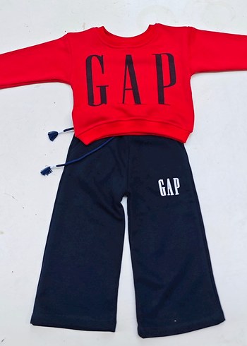Kırmızı GAP Baskılı Çocuk Eşofman Takımı