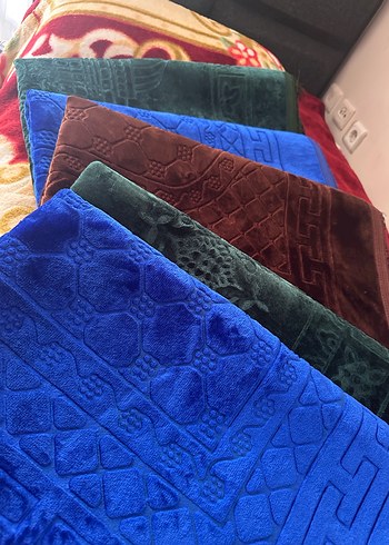 Nakışlı Çok Renkli Yumuşak namazlık - Görsel 2