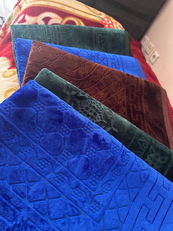 Nakışlı Çok Renkli Yumuşak namazlık - Görsel 2