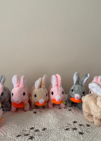 Renkli Peluş Tavşan Oyuncakları - Görsel 3