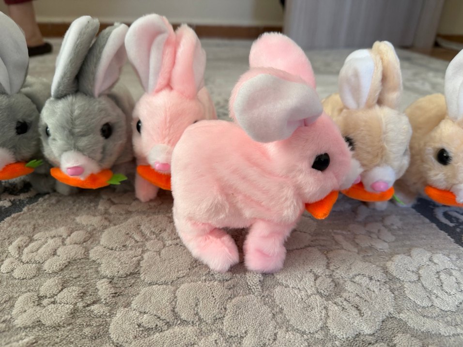 Renkli Peluş Tavşan Oyuncakları - Görsel 2