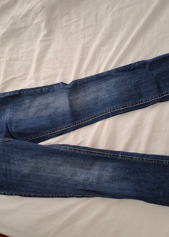 Kadın Lacivert Normal Boy Dar Kesim Kot Pantolon