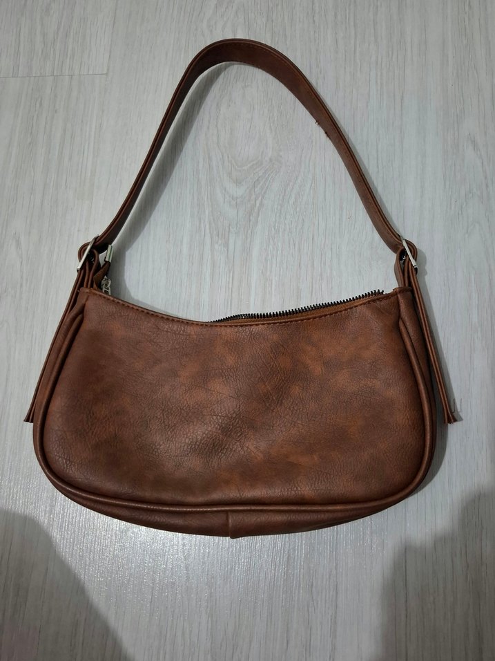 Kahverengi Deri Kadın Çanta - Görsel 2