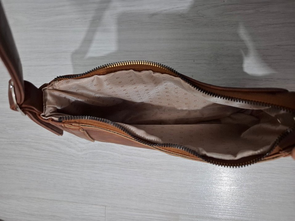 Kahverengi Deri Kadın Çanta - Görsel 4