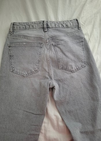 Zara Gri Kadın Denim Kot Pantolon